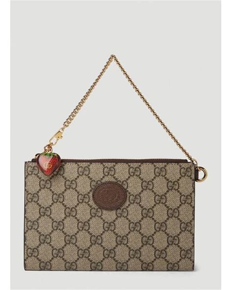 gucci strawberry clutch|gucci clutch purses for women.